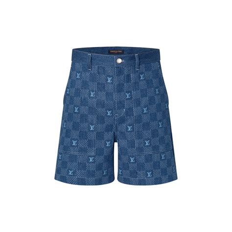 louis vuitton embroidered damier shorts.